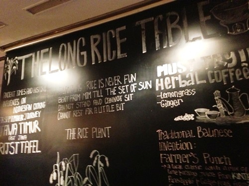 The Long Rice Table