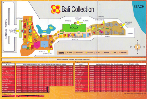 Bali Collection Map