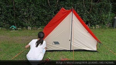 韓國露營用品 露營用品代購 彩虹小屋 橘色 紫色