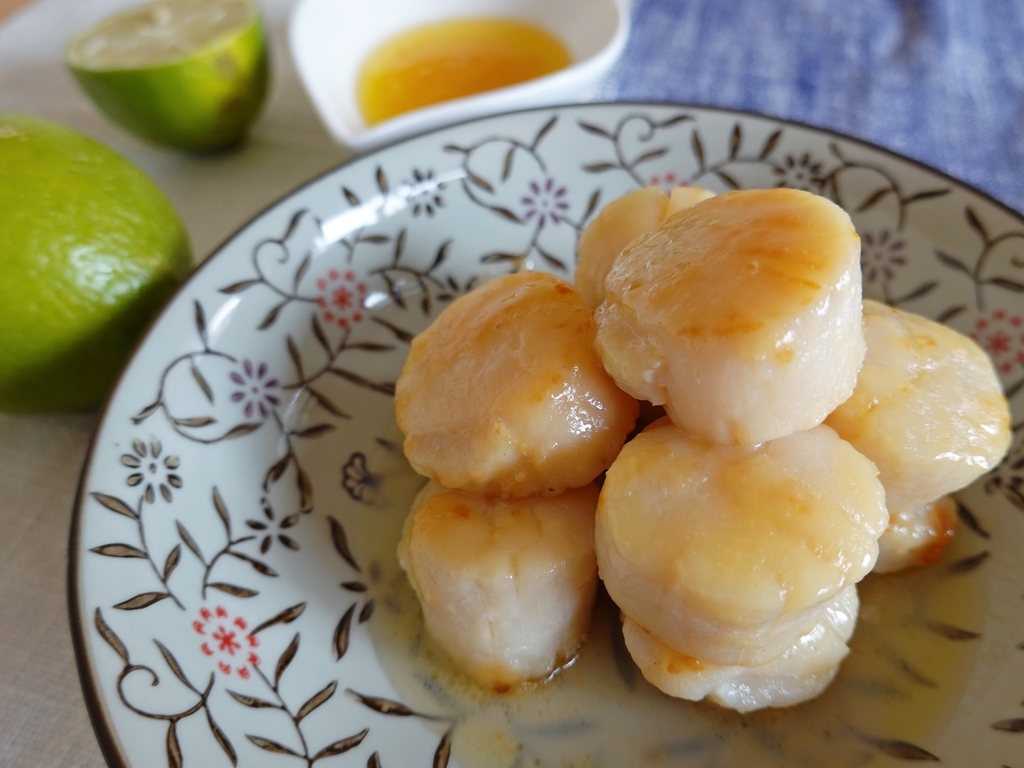 食譜奶油香煎干貝Pan-Seared Scallops w 食譜奶油香煎干貝Pan-Seared Scallops w