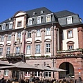 前方就是市集廣場Heidelberger Marktplatz