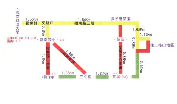 貓空、茶展中心地區