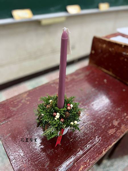 聖誕香氛燭光小桌花