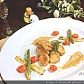Vege Scallop with White Truffle Oil and Dijon Mustard.JPG