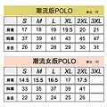 polo-尺寸表(潮流版)