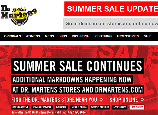 dr martens offers