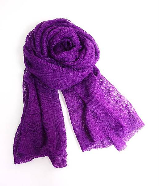 圍巾紫1