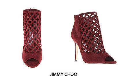JIMMY CHOO Red Sue Bootie