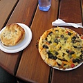 Our Lunch....Pizza & pies!