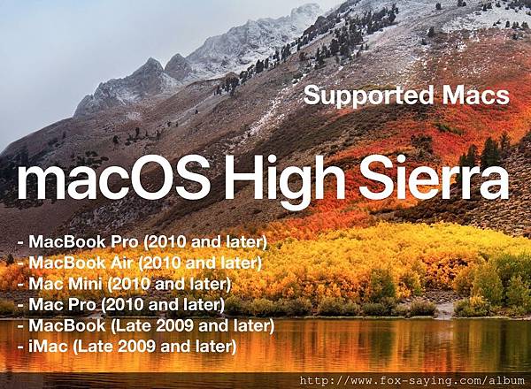 macos-high-sierra-supported-mac-list