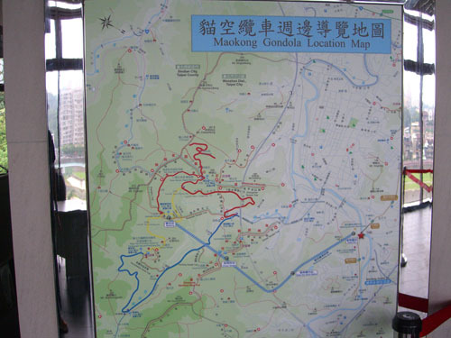 貓空的地圖