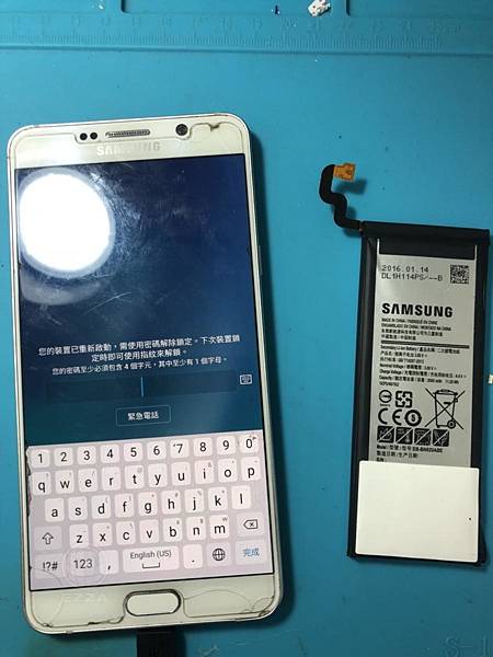 三星Note5電池膨脹