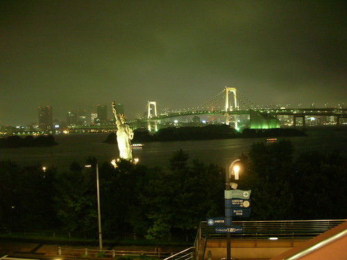 台場夜景-彩虹大橋、自由女神