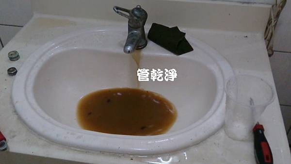 水管清洗 水龍頭流出海帶？ 桃園 蘆竹 南工路 清洗水管 (