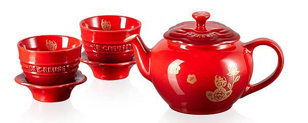 69163000600431_FLOWER TEAPOT SET CNY 2020 DECAL CERISE_新年系列花形茶具組(1壺2杯).jpg