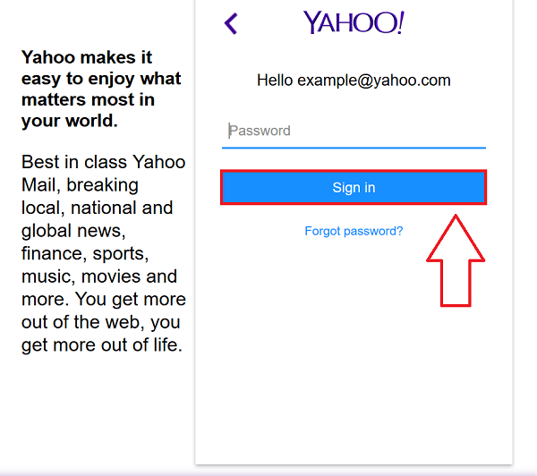 Yahoo Mail Sign In