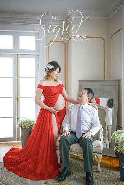 婚攝琪琪小姐 35週孕婦寫真 全家福