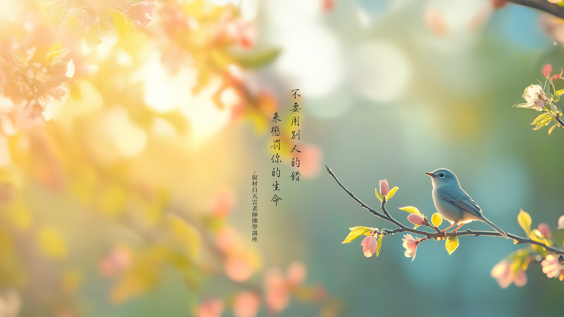 【正能量小語】桌布｜天界之舟金句｜不要用別人的錯來懲罰你的生命｜勵志短語｜天界之舟行善濟世｜取材自天雲老師佛學講座 (1).png