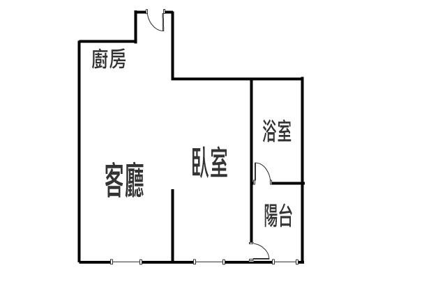 OA010-哲邦近捷運稀有兩房-格局圖