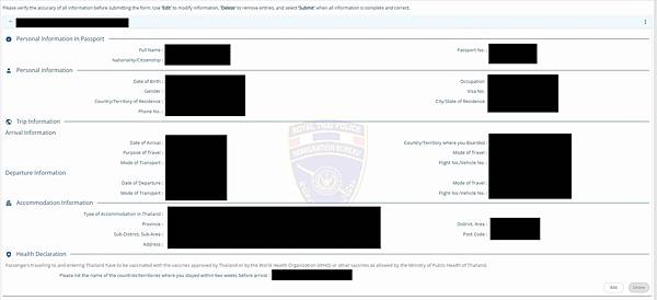 【2025泰國入境】TDAC泰國電子入境卡(Thailand