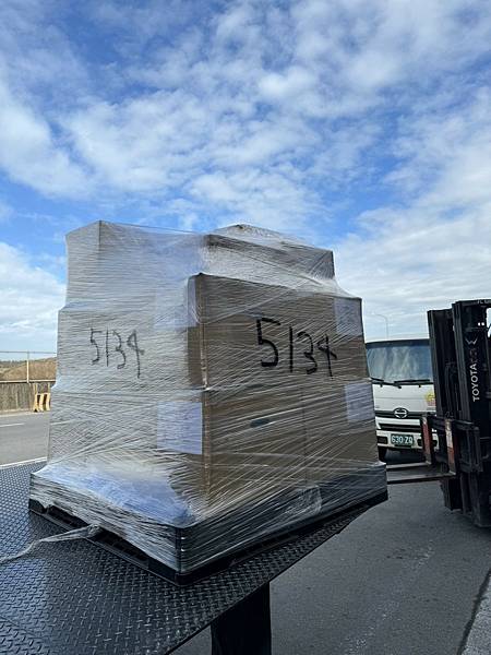 國際搬家-台灣海運到美國推薦Ship2tw寄送包裹跟行李服務圖片是已抵達台北基隆櫃場準備到洛杉磯的出口照