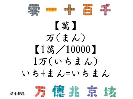 基礎日文 數字日文唸法 零一十百千萬億京垓 日文教學 偶希都理 痞客邦 基礎日文 數字日文唸法 零一十百千萬億京垓 日文教學 偶希都理 痞客邦