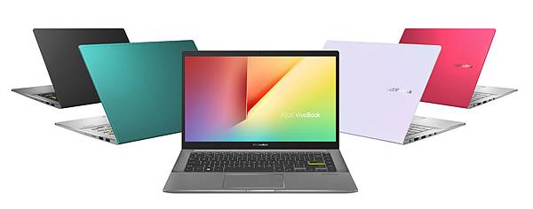 ASUS VivoBook S14,S15推出嶄新的四款獨特色彩—幻彩白、搖滾黑、魔力紅、主旋綠。.jpg