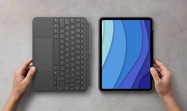 圖說01 ：Logitech全新升級Combo Touch iPad Pro 11吋鍵盤保護殼，一秒拆卸組合超便利.jpg