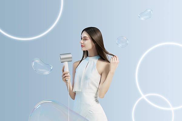 12. Xiaomi 水離子吹風機 H500擁有輕巧精緻的質感機身,以智慧設計伴用戶打造百變造型。.JPG 12. Xiaomi 水離子吹風機 H500擁有輕巧精緻的質感機身,以智慧設計伴用戶打造百變造型。.JPG