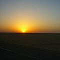 sunrise--on the way to Abu Simbel