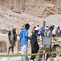 That American guy in the middle has just discovered a new tomb last month