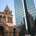 trinity church and its reflection