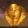 mask of the deceased king Agamenon. 終於有機會見到亞格曼儂的真面目啦