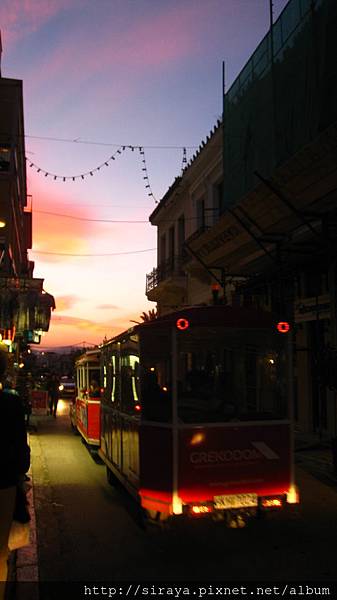 sunset at plaka