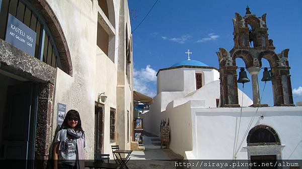 at pyrgos. a quiet small town in Santorini.