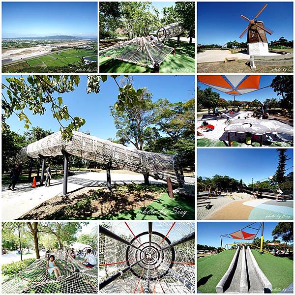 台中新開幕特色公園鐵砧山雕塑公園滑索鋼管爬繩 台中大甲鐵砧山雕塑公園
