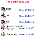 LINE - Sitara的LINE@生活圈【@rtn0852n】贈貼圖幸運兒公告2016/01/24(The Lucky Guys Announcement)
