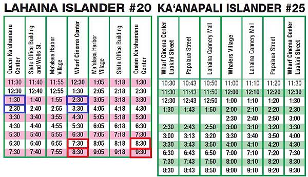 map - bus schedule