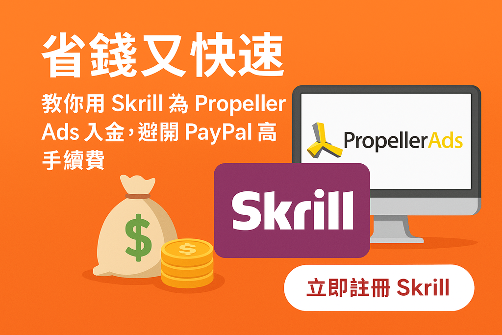 【Skrill台灣｜Skrill 存款入金】Propelle
