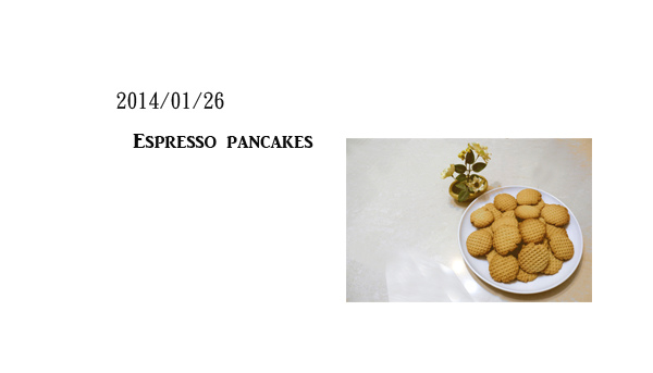 Espresso pancakes