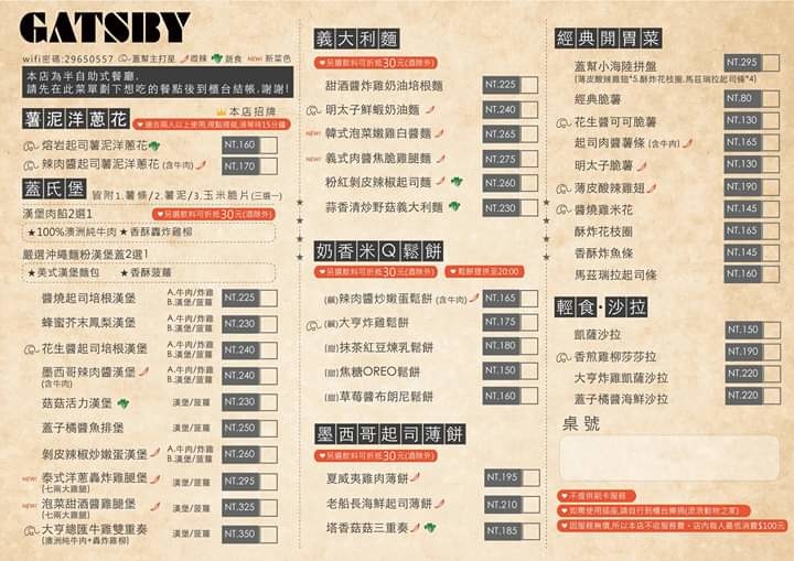 【板橋早午餐】Gatsby蓋子美式餐廳,轟炸視覺滿點美式花生醬菠蘿漢堡。