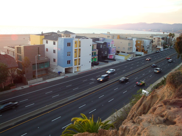 來到Santa Monica Beach 看夕陽