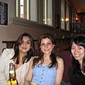 Dharini, Jila and Atta at Pub