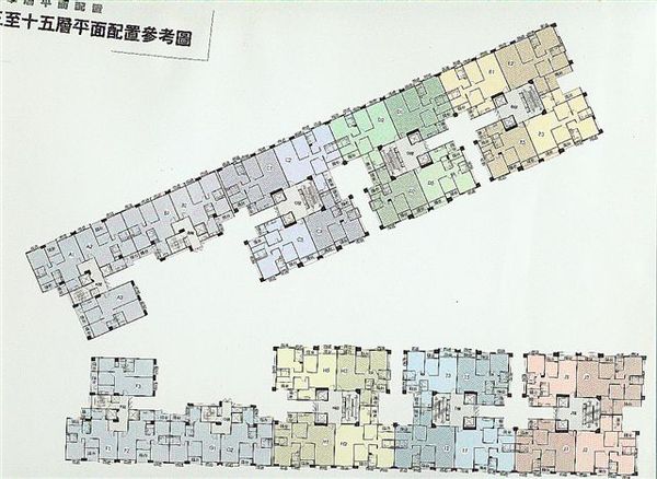 掃瞄平面圖A棟至J棟左圖