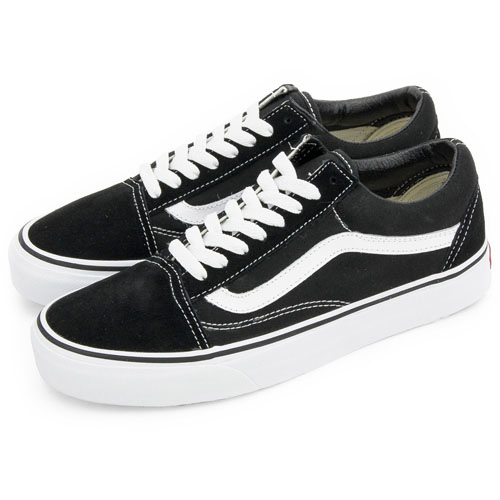 男 VANS 復古休閒鞋 Old Skool 黑白C207299 1880