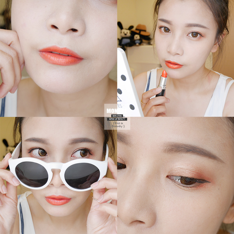 summer daily orange makeup - 03