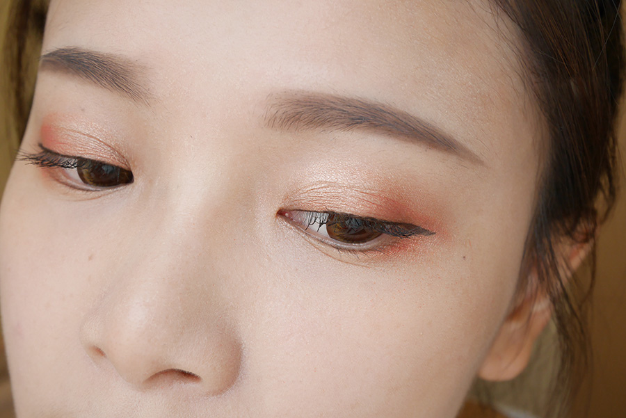 summer daily orange makeup - 04