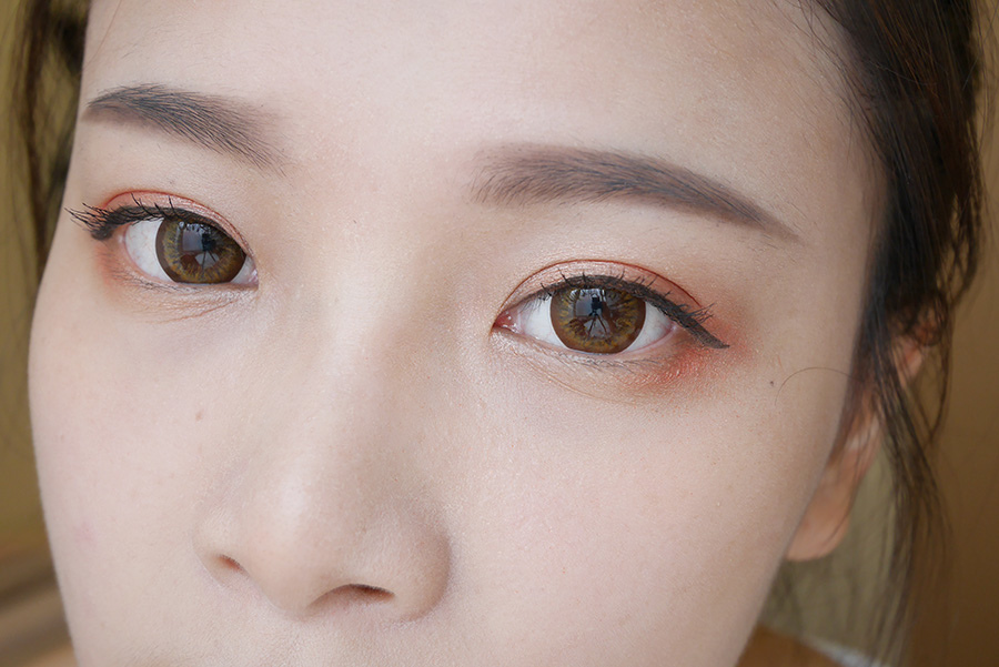 summer daily orange makeup - 05