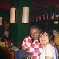 Jennifer and me cheering for croatia