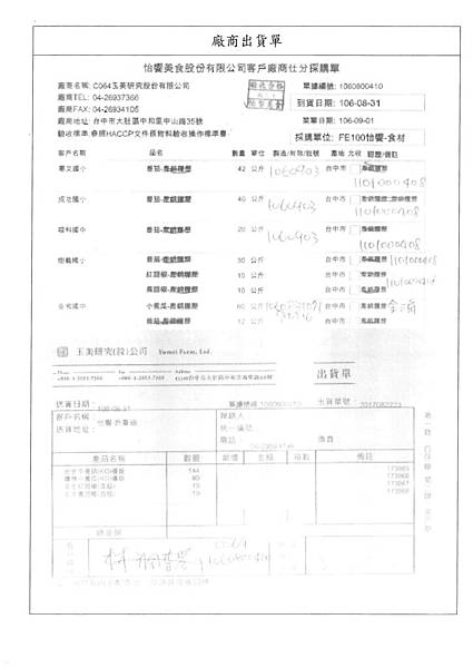 106.9.1-香里豬肉片-CAS、台糖有機皺白葉-CAS、玉美番茄-Q(4)